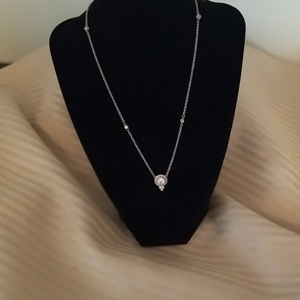 Judith Ripka Diamonique adjustable necklace